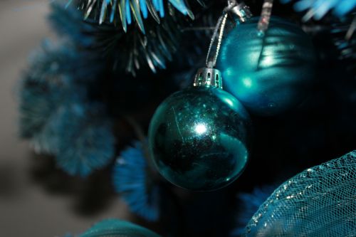 Blue Christmas Balls