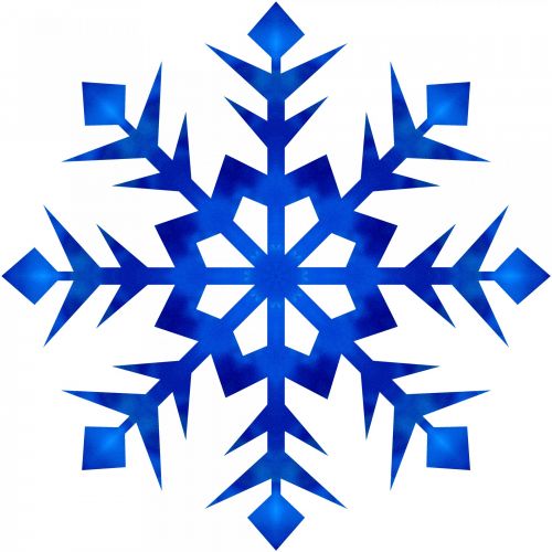 Blue Drop Snowflake