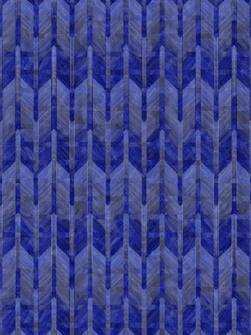 Blue Fishbone Pattern