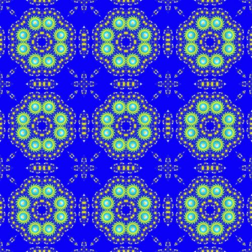 Blue Geometric Pattern