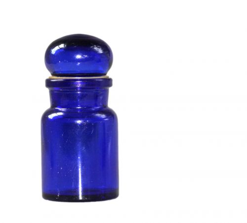 Blue Glass Jar