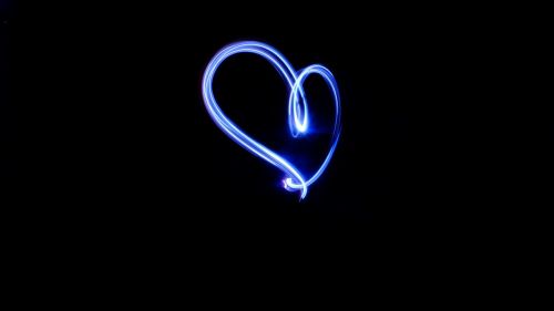 blue heart dark heart