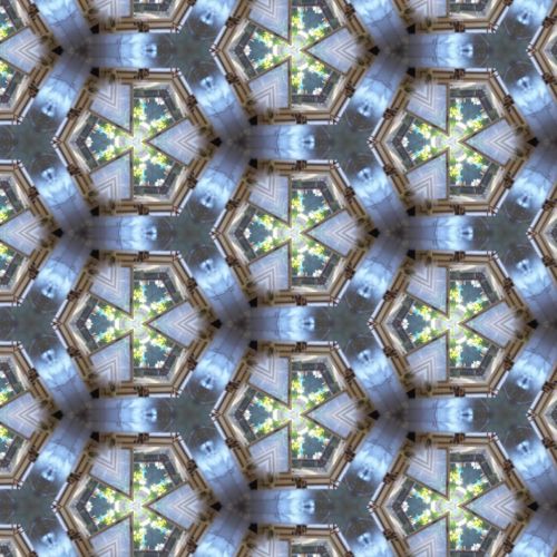 Blue Hex Pattern