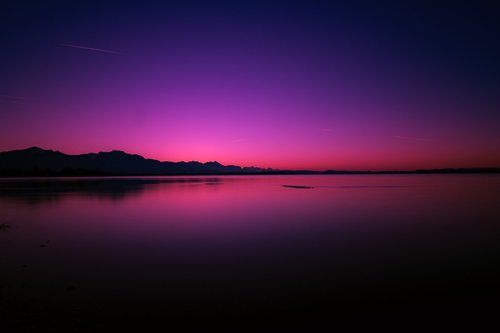 blue hour  landscape  dusk