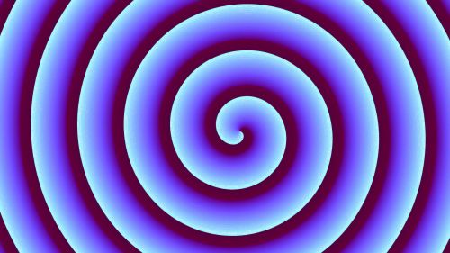 Blue Hypnotic Background