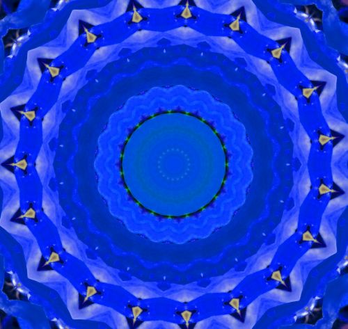Blue Kaleidoscope Design