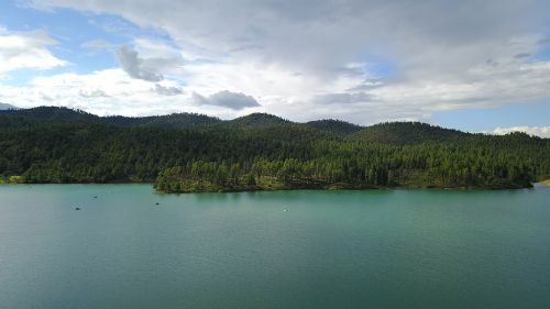 blue lake mountain lake mountains