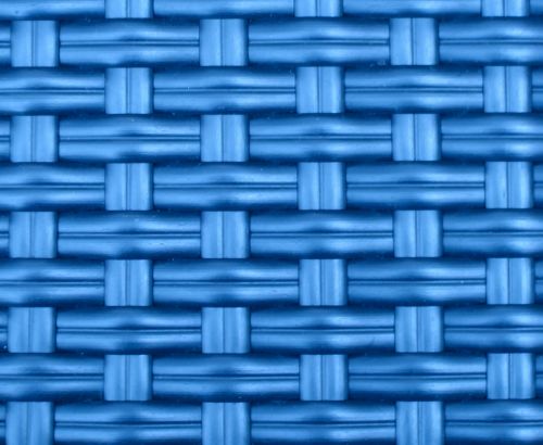 Blue Metallic Basket Pattern