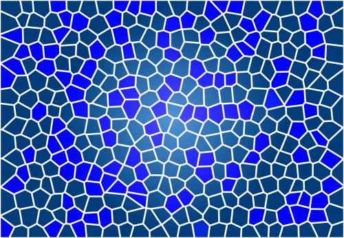 Blue Mosaic Pattern