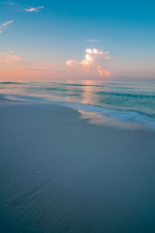 Blue Ocean Water And Sky