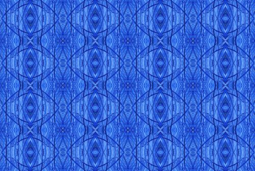 Blue Pattern With Bow Shapes