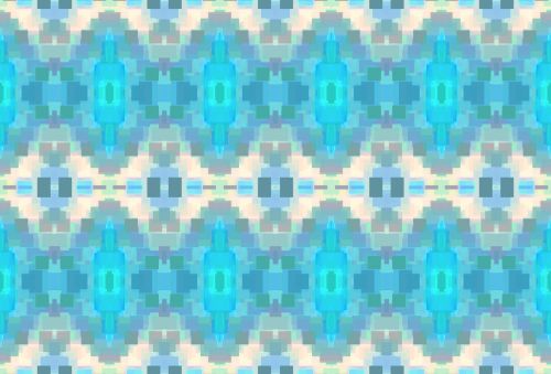 Blue Pixelated Pattern