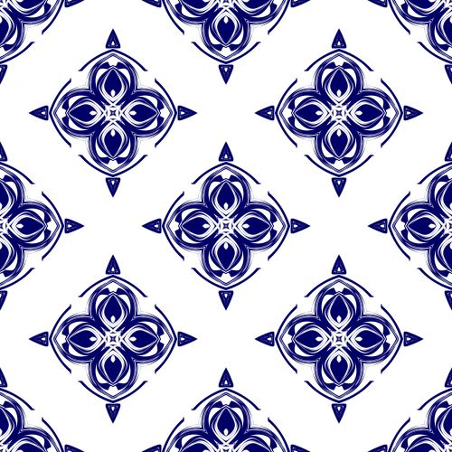 Blue Seamless Pattern