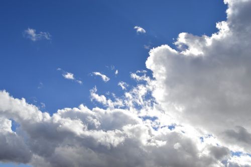 blue sky clouds heaven