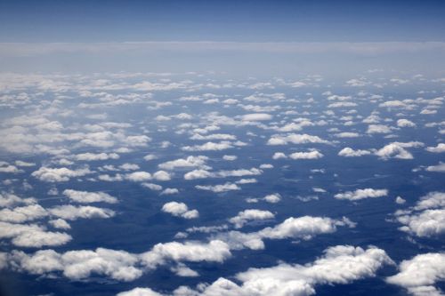 blue sky white cloud the scenery