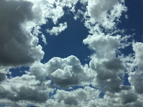 blue sky california sky clouds