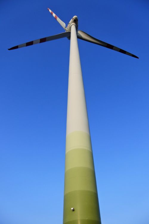 blue sky pinwheel rotor blades