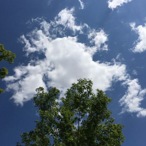 blue sky and white clouds good weather blue skies