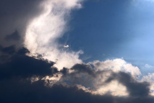 Blue Sky, Clouds And Light House