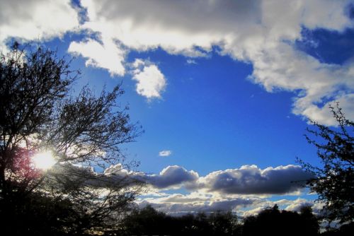 Blue Sky In White Clouds