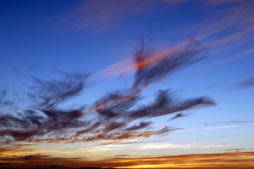 Blue Sky Sunset