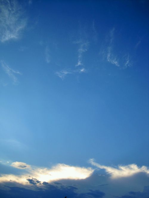 Blue Sky With Cloud Line