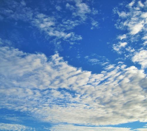 Blue Sky With Cloud Mass