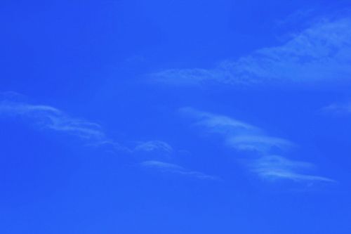 Blue Sky With Skimpy Cloud