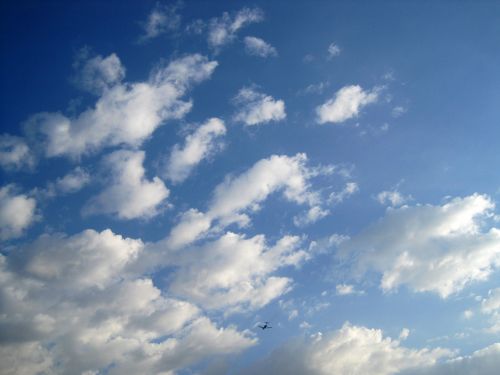 Blue Sky With Skimpy Clouds