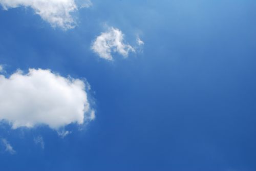 Blue Sky With Small Clouds