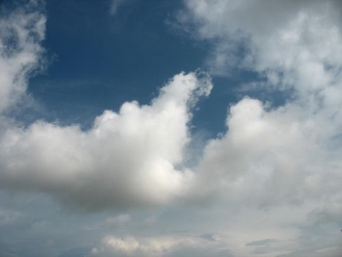 Blue Sky With White Cloud