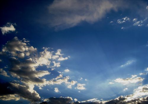 Blue Sky With White Clouds