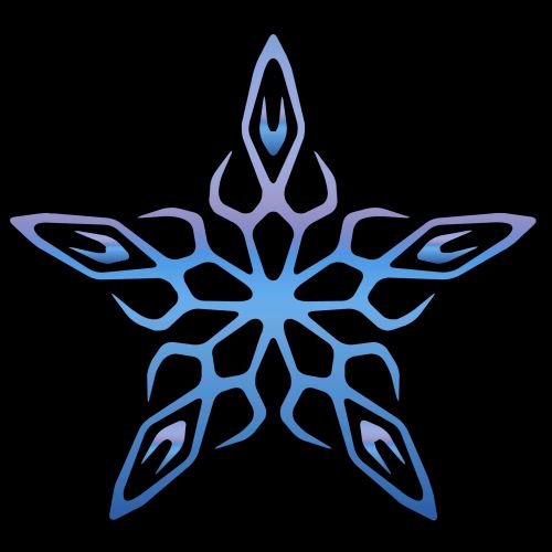 Blue Snowflake 10