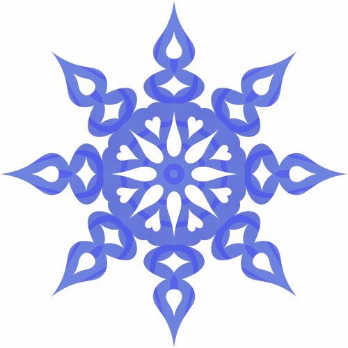 Blue Snowflake 2