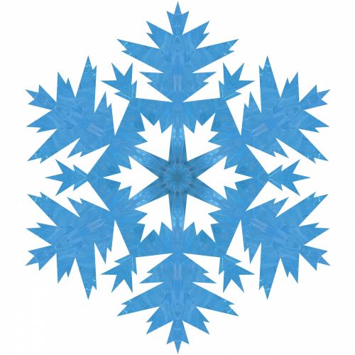 Blue Snowflake 33