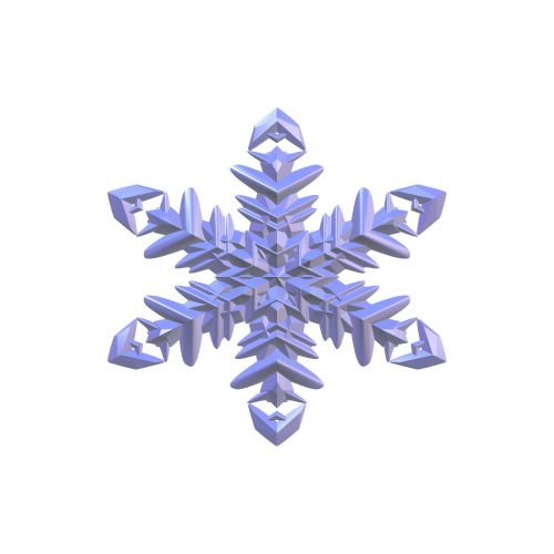 Blue Snowflake 5