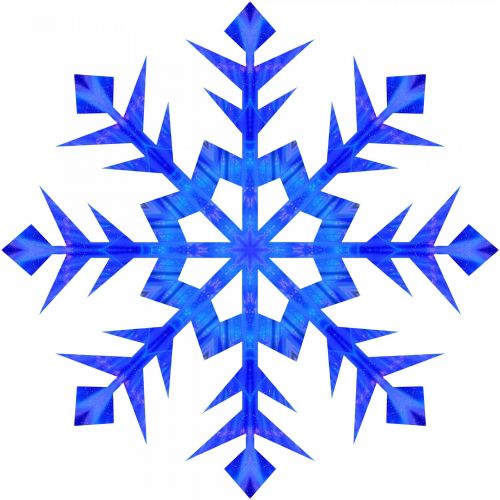Blue Snowflake 7