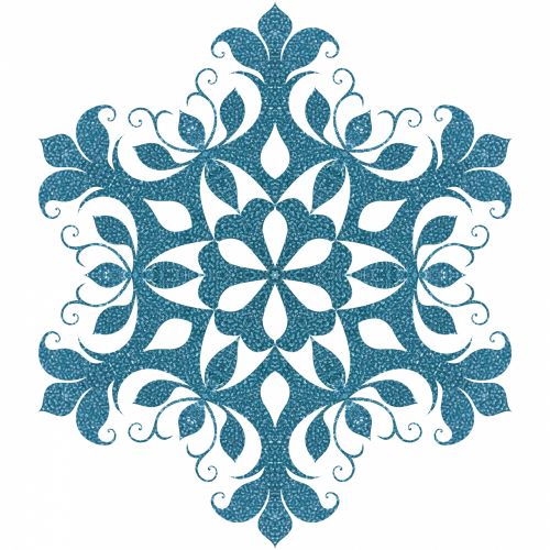 Blue Snowflake III