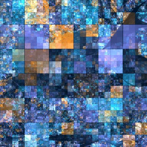 Blue Squares Abstract Background