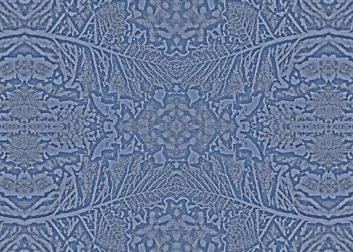 Blue Stamp Pattern