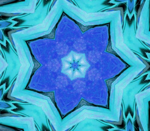 Blue Star Kaleidoscope