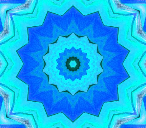 Blue Sun Kaleidoscope