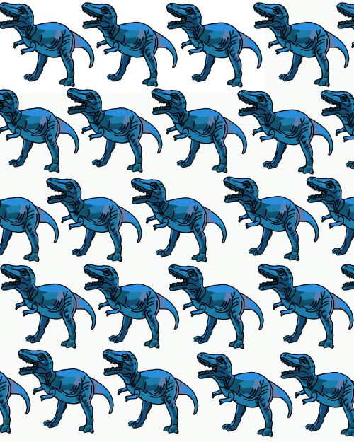 Blue T-Rex Background