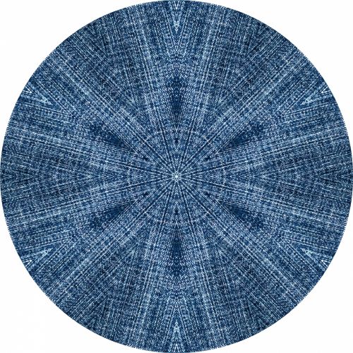 Blue Texture Circle