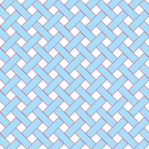 Blue Weave Wicker Pattern