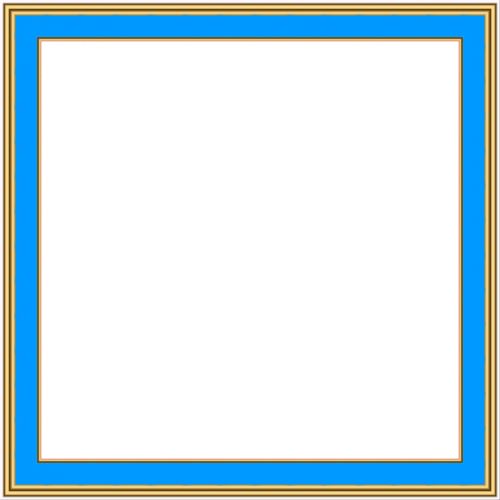 Blue Yellow Simple Frame