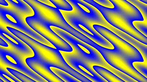 Blue Yellow Wave Abstract Backgroun