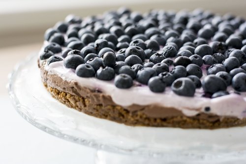 blueberries  cake  fruit