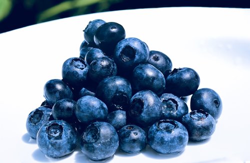 blueberries  stack  fresh