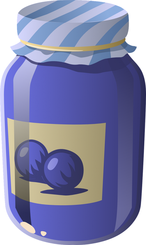 blueberry sauce jars